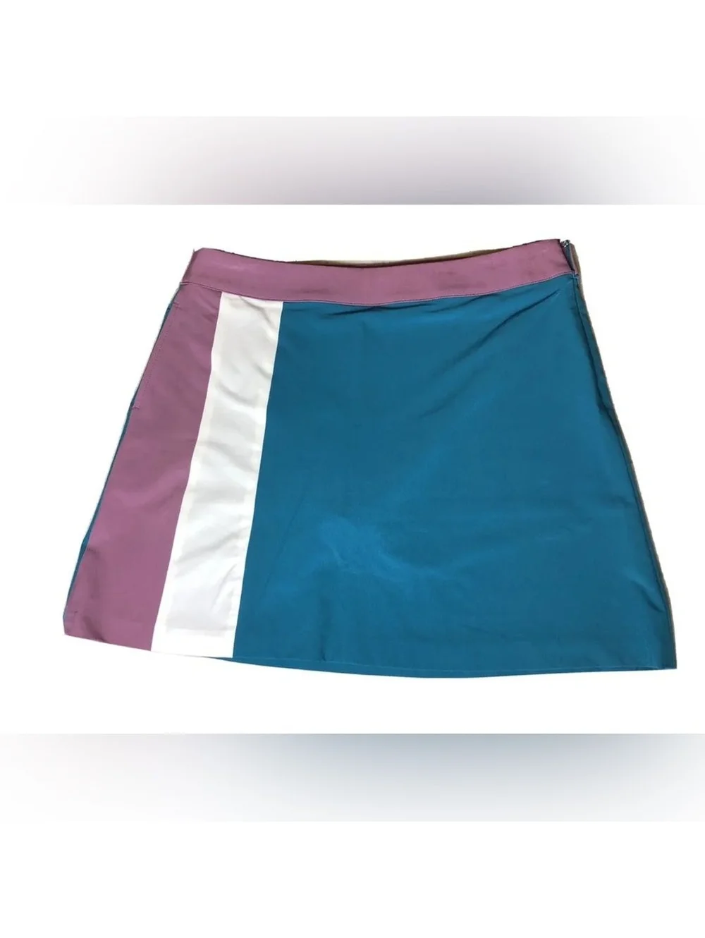 Oxford Golf Color Block Skirt Skort Side Zipper Women’s Size 12